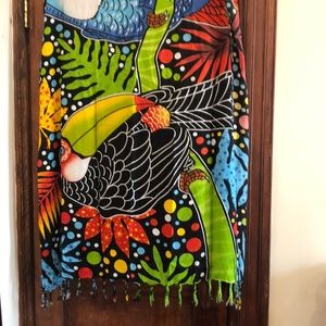 Colorful Beach sarong /bikini cover up